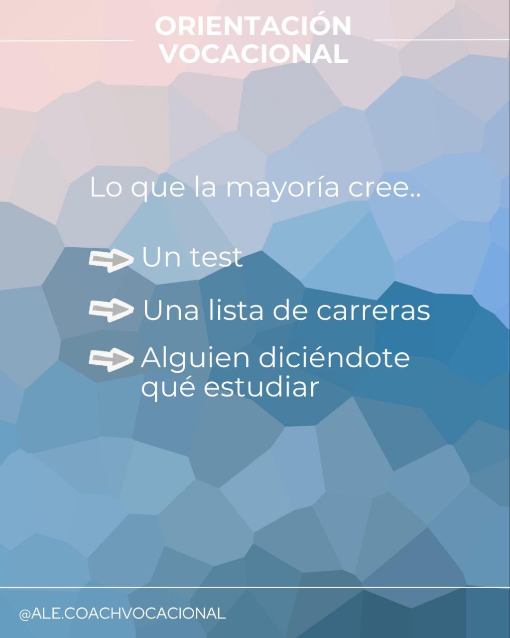 Instagram post from ale.coachvocacional. This post is in position 1.